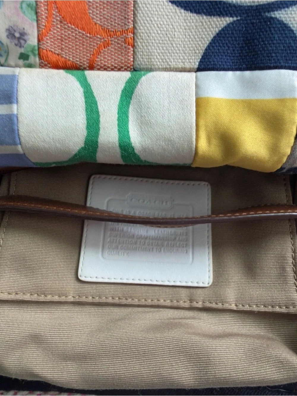 Coach Vintage Multicolor Patchwork Micro Purse